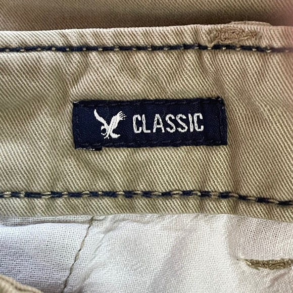 American Eagle‎ Shorts Mens 28 Tan Classic Chinos 9" Inseam Khaki - Picture 3 of 5